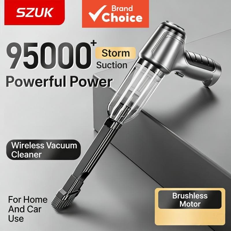 Aspirador de pó automotivo miniatura SZUK, potente sucção, portátil sem fio, ferramenta de cuidado com o piso doméstico