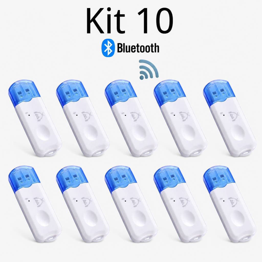 KIT 3 /5 /10 Adaptador Receptor Bluetooth USB Para Som Carro Caixa Micro System EL-1830