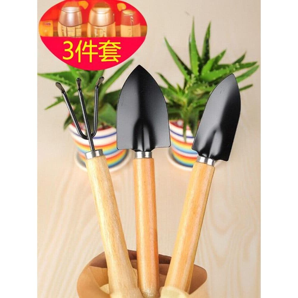 Ferramentas de jardinagem conjunto de três peças Mini ferramentas de jardim multifuncional pequena pá ancinho pá de plan