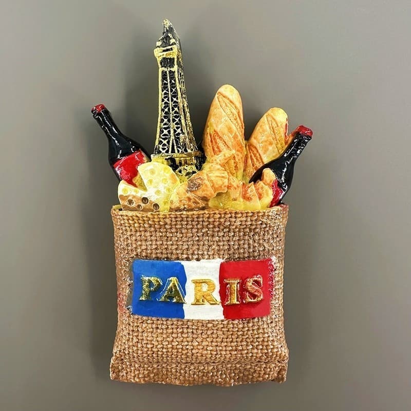 Lembranças turísticas de Paris, França, ímãs de geladeira, decorações para casa ZTQC