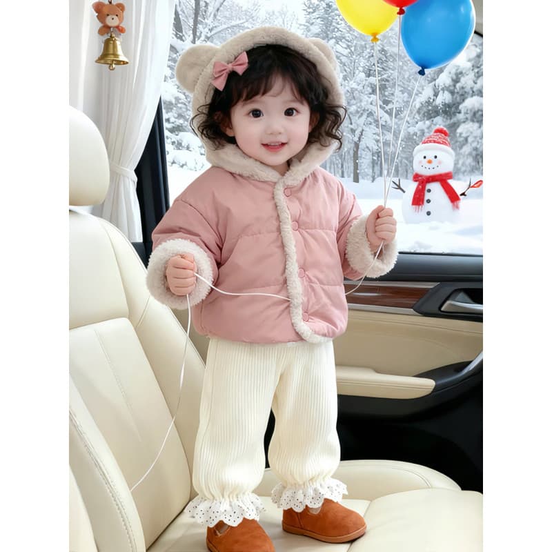 Bebê mais lã camisola jaqueta 0-6 anos de idade inverno masculino feminino bebê Super bonito casaco de algodão com capuz