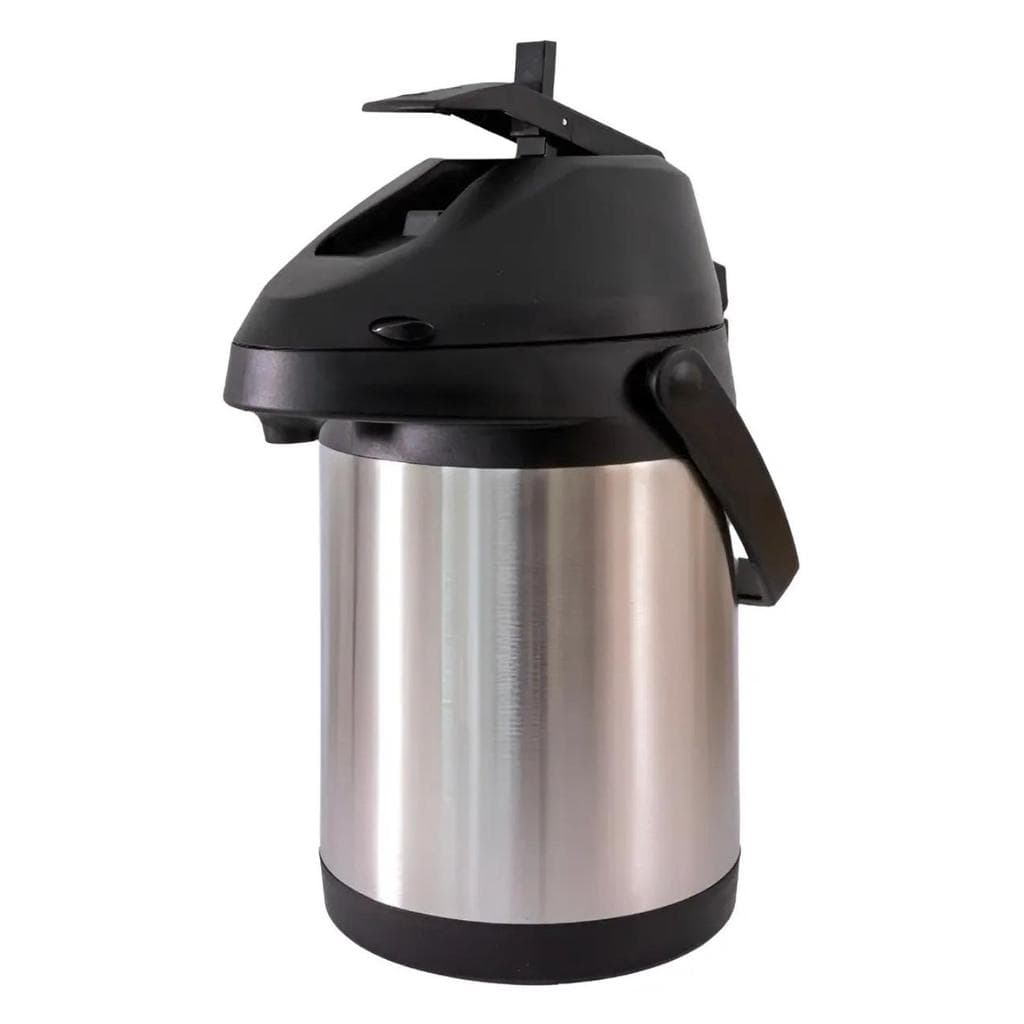 Garrafa Térmica Inox 2,5 Litros com Bomba de Pressão e Base Giratória 360°