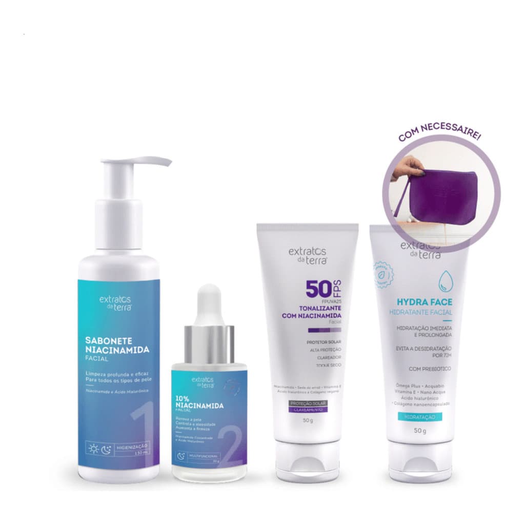 Kit Skincare Dia E Noite Niacinamida