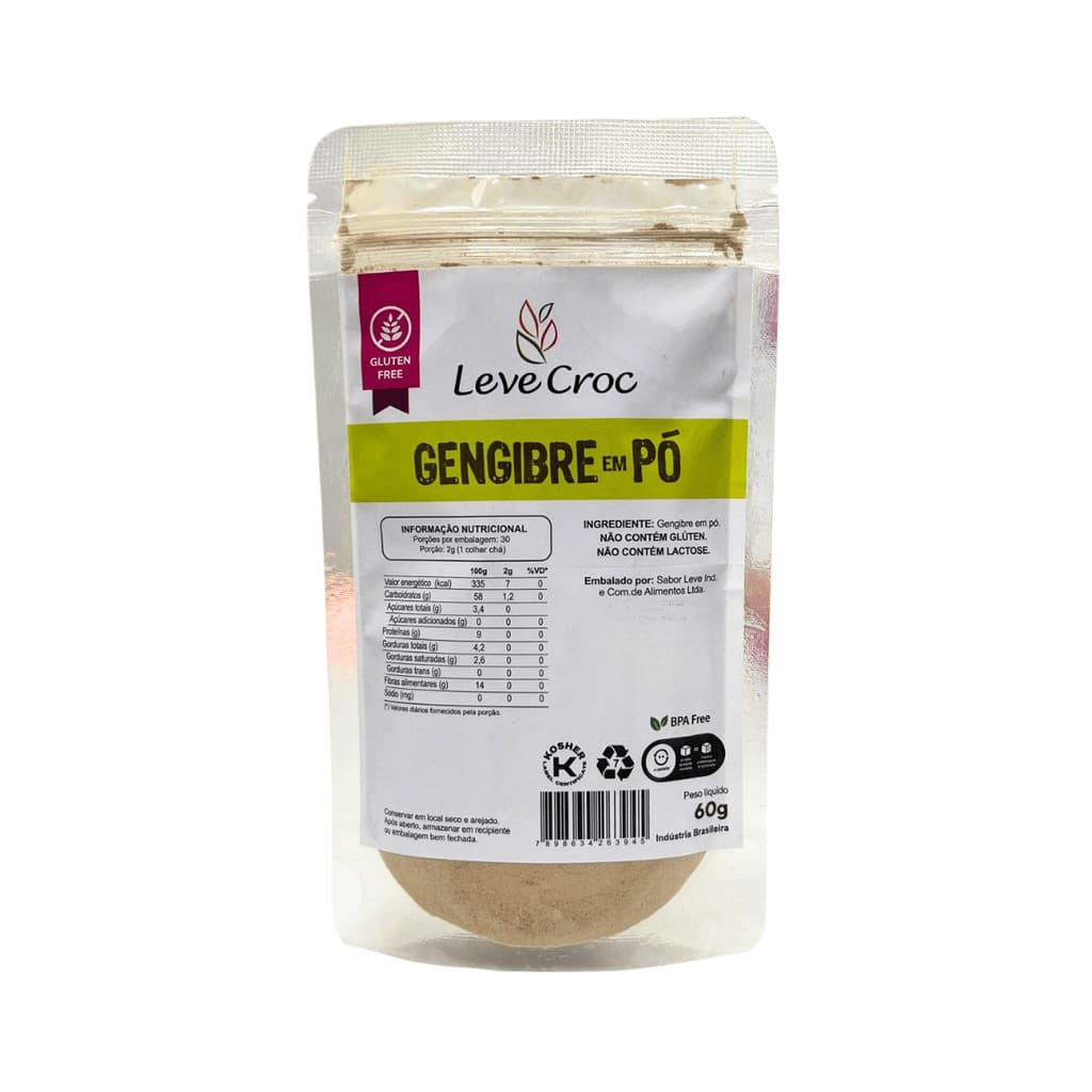 Gengibre em Pó 60g - Leve Croc
