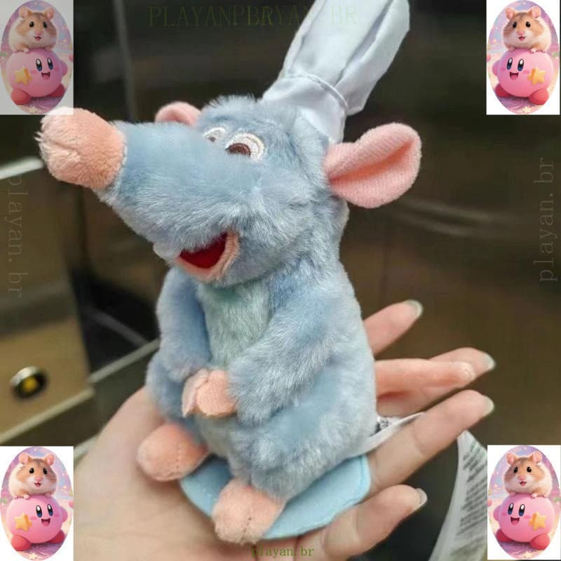 Anime 15cm Ratatouille Chef Remy Magnético Brinquedo De Pelúcia Quarto Decora Boneca Crianças Ombro Decoração Brinquedos