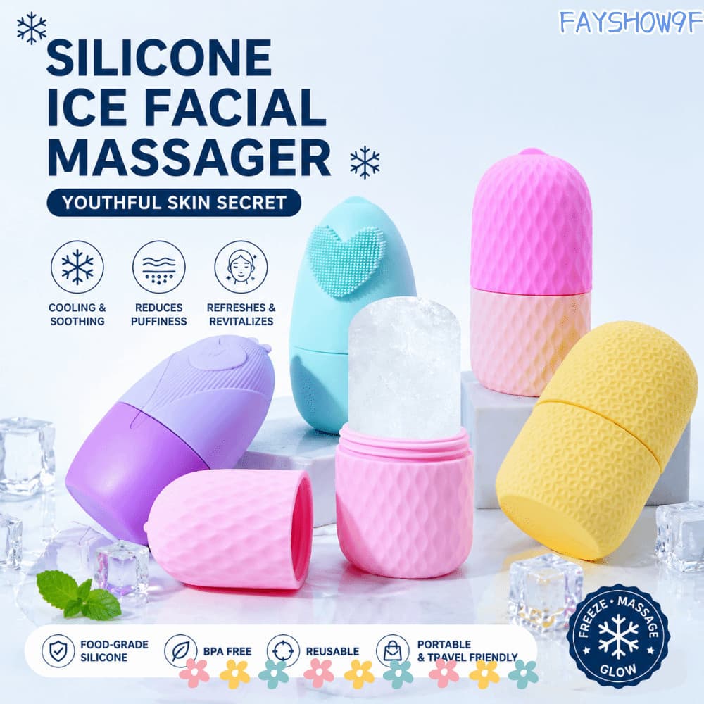 Rolo Facial De Gelo FAYSHOW , Molde De Silicone Para Diminuir Poros , De Massagem-Puffing