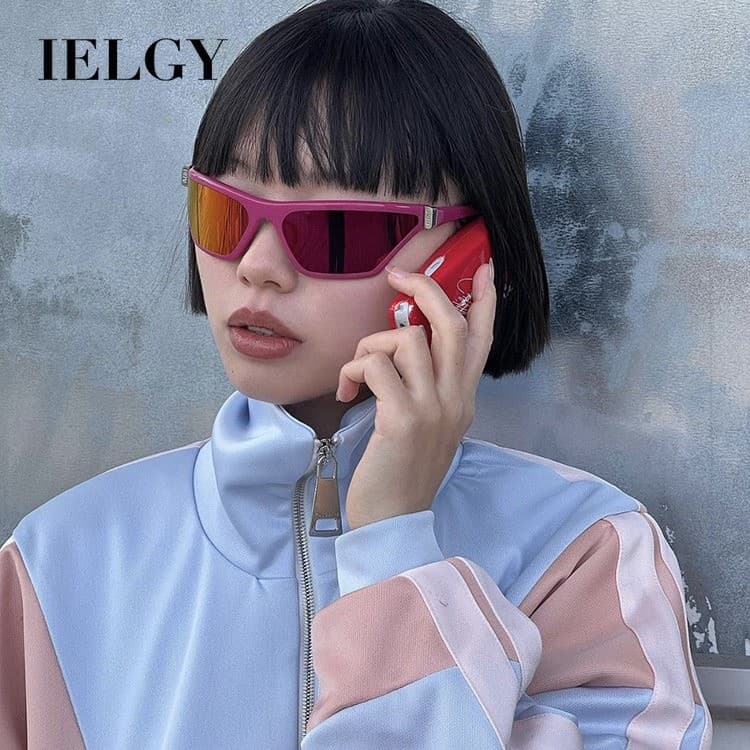 IELGY Y2K Óculos De Sol Modernos E Para Tiro De Rua Esportivos Em Rede Vermelha Com O Mesmo s