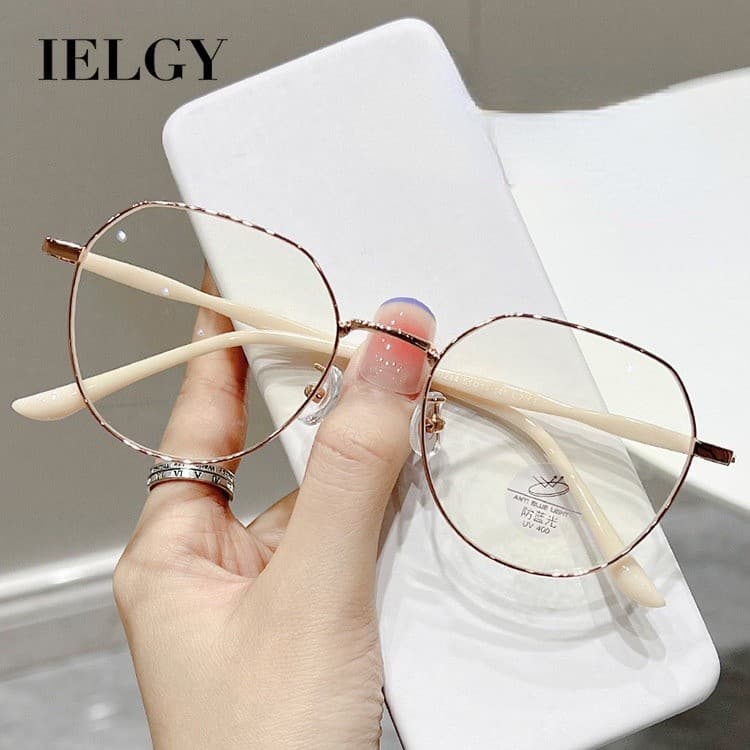IELGY Miopia Óculos Quadro Novo anti-Luz Azul Espelho Plano Feminino Versão Coreana Tendência lar