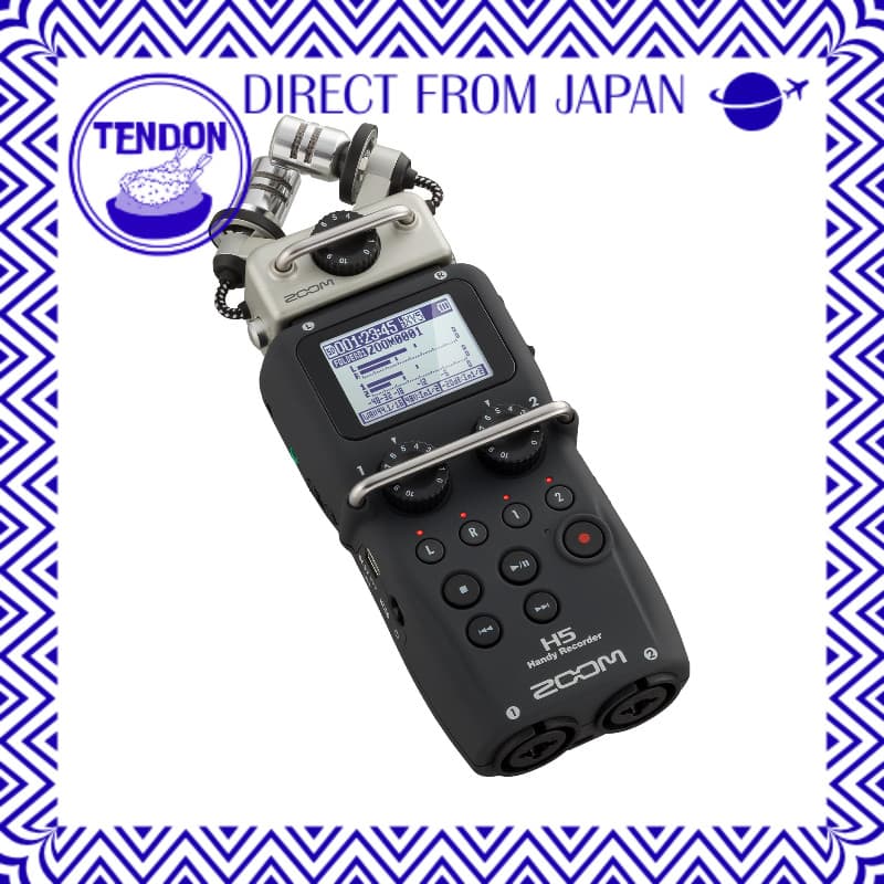 ZOOM H5 Gravador Portátil de Mão – Microfone Intercambiável, Gravação de 4 Faixas, Função Interface de Áudio, Para