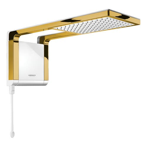 Chuveiro Acqua Storm Branco 127v - Dourado