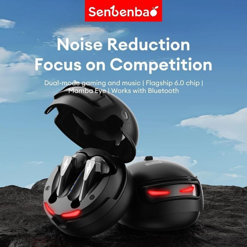 Senbenbao Fones De Ouvido BUDS5 PRO Para Jogos Estilo De Capacete Exclusivo Blazing Lightning Effects Hi Fi Stereo ENC M