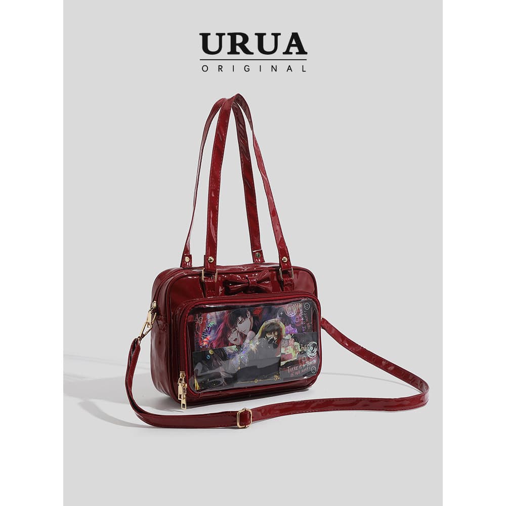Ur Design Original saco do bebê estilo bidimensional barra jk saco estilo Preppy bolsa de ombro chinês medição de alimen