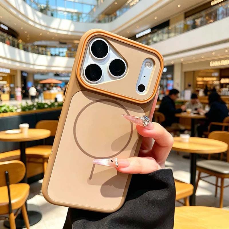 Capa Magnética Fosca Acrílica De Alta Qualidade Para iPhone 17 16 15 14 13 12 11 Pro Max De Carregamento Sem Fio