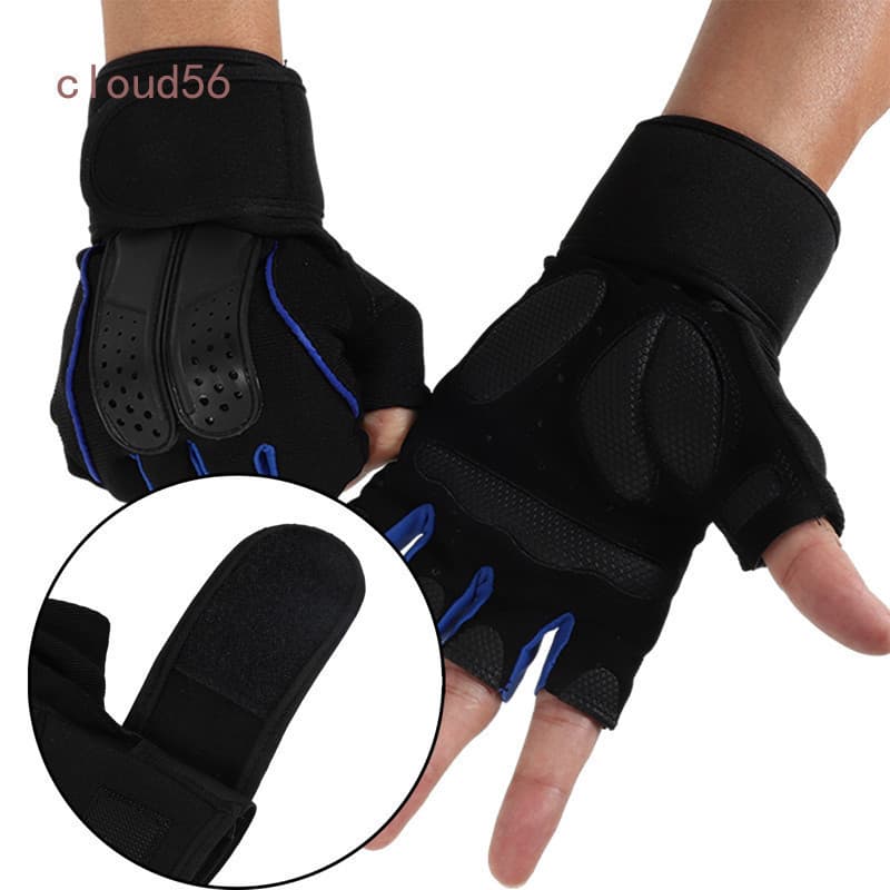 BH Esportes Ao Ar Livre Ciclismo Levantamento De Peso Respirável Fitness Luvas De Meio Dedo Masculino Pulso Estendido