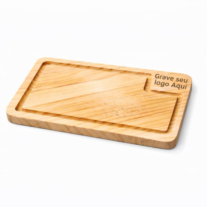 Kit Tábua Lanche Porções Restaurantes Lanchonetes Servir Mesa Posta Madeira Pinus