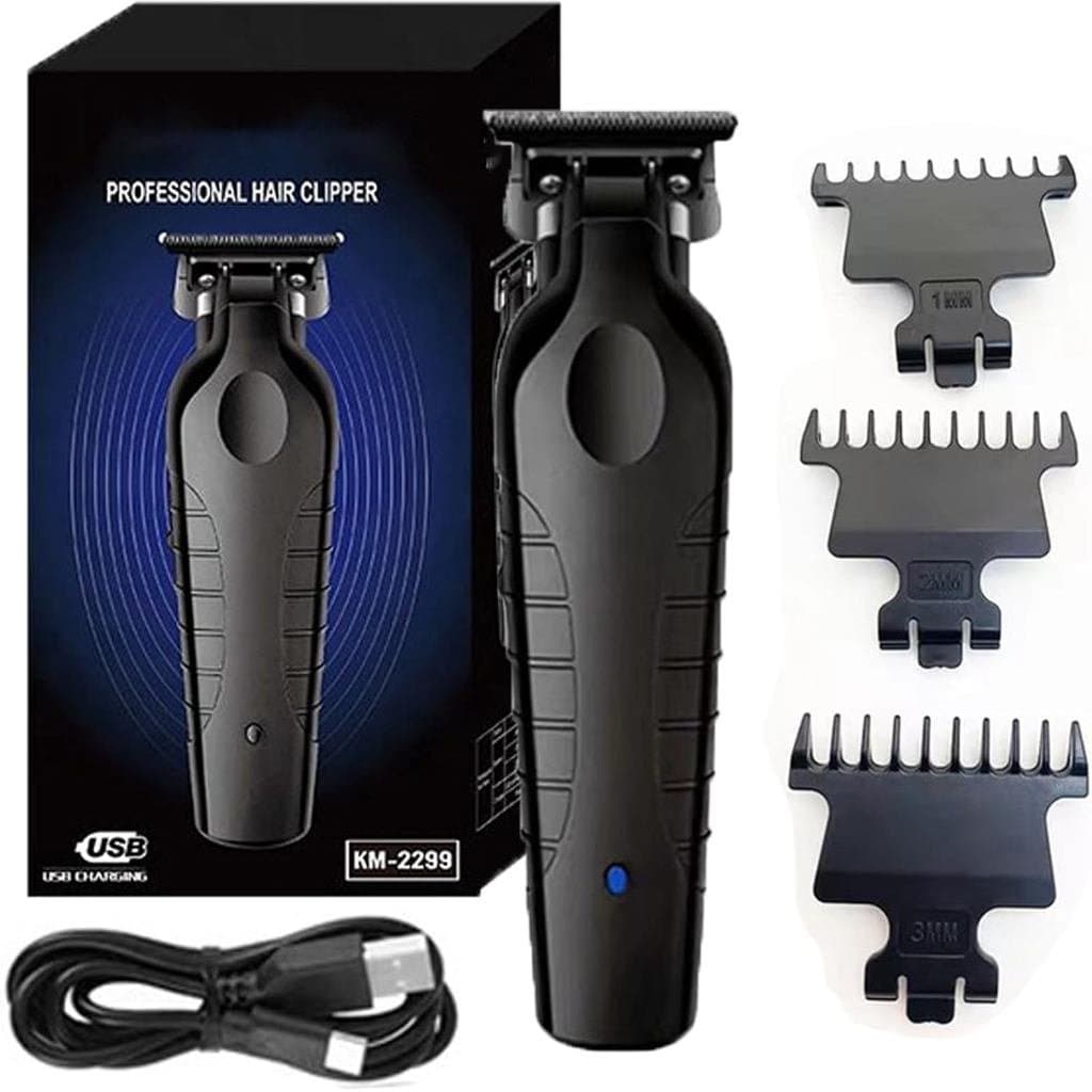 Bleckout Trimmer Plus Zero GapBlack Out Trimmer PlusCortador de Cabelo Sem Fio Recarregável com Lâmina de Segurança Zero