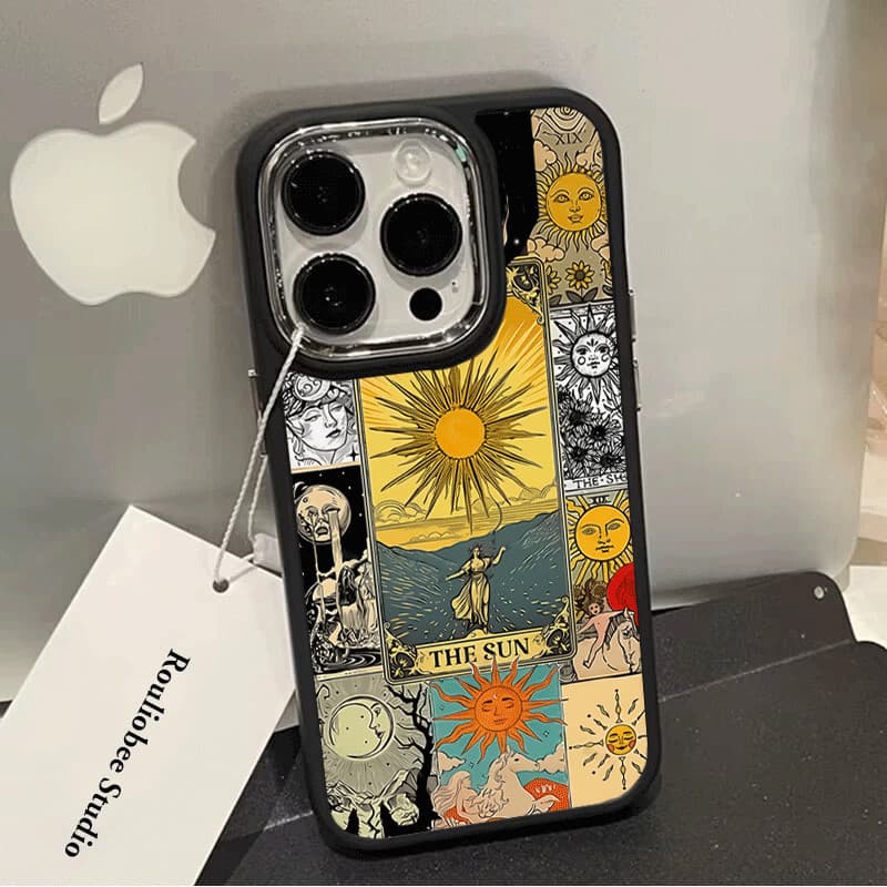 Capinha Capa de Anti queda Moldura de metal para Deusa do Sol IPHONE XR XS MAX 11 12 13 14 15 16 PRO MAX 16 PLUS