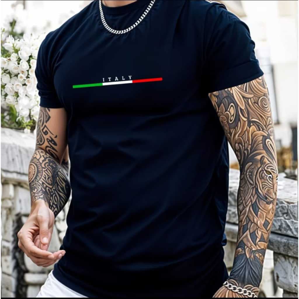 Camiseta Italia Camisa Italy 100% Algodão Conforto Atemporal