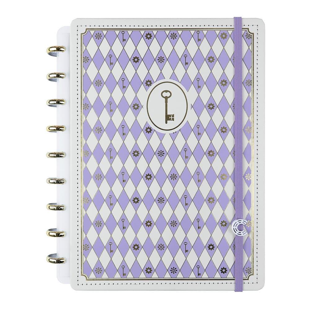 Caderno Inteligente Purple Key by Isabela Akkari + 6 itens de papelaria – Tamanho Médio - ORIGINAL CADERNO INTELIGENTE