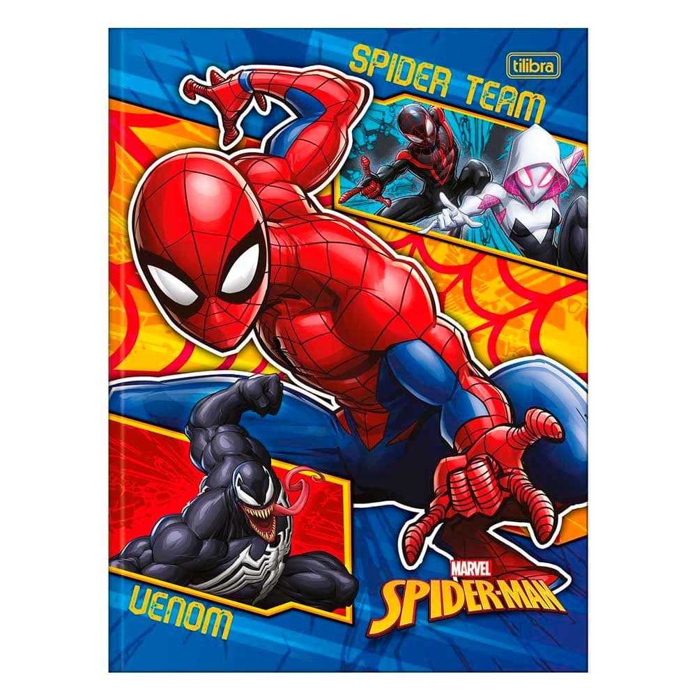 Caderno Universitário Brochura Homem Aranha 80 Folhas Tilibra