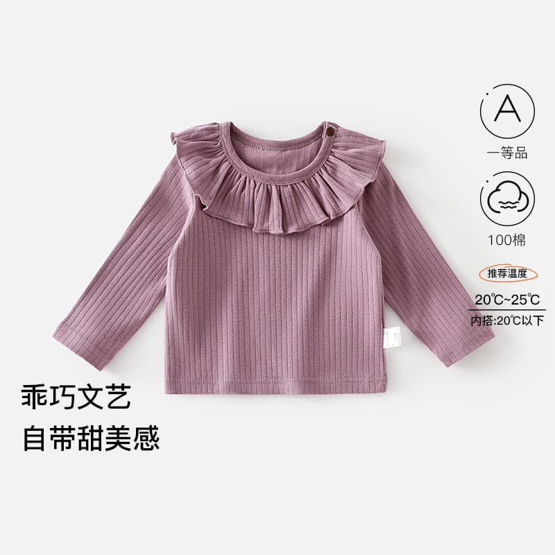 Meninas de manga comprida camiseta inverno novo estilo moda crianças camisa de fundo inverno roupas infantis bebê topos