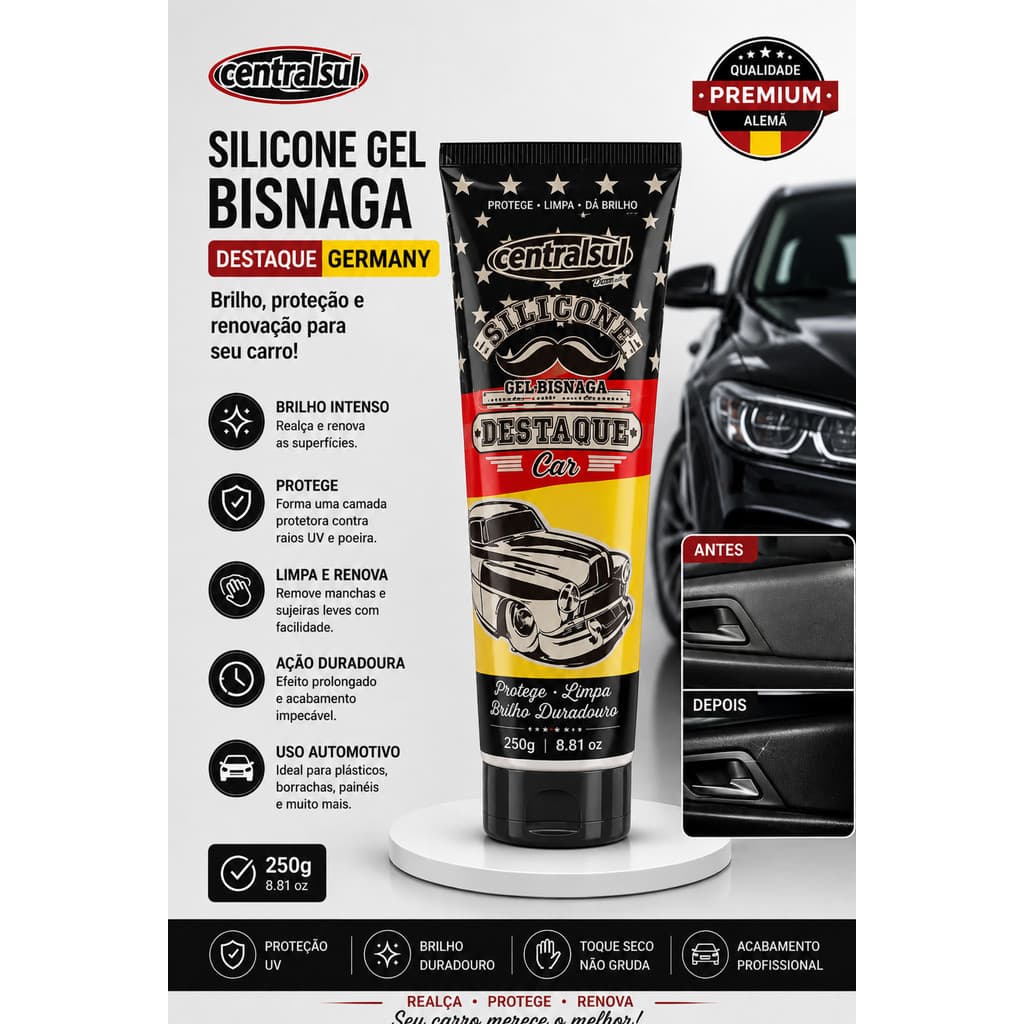 Silicone Automotivo Germany Bisnaga 250g