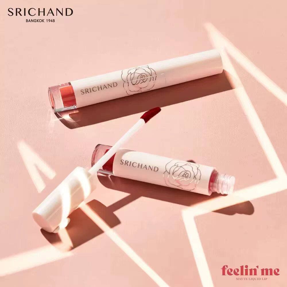 T Tailândia Pronto Estoque Srichand Srichand Lip Gloss Fosco Fosco de Longa Duração Não Desbotamento Copo Antiaderente À