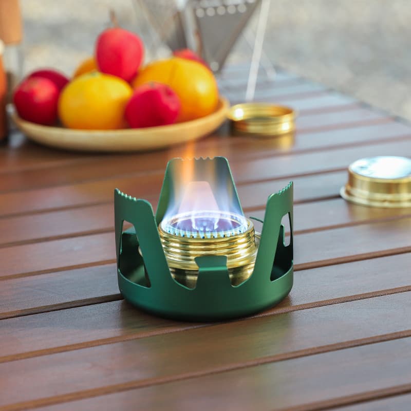 Ao ar livre Ultra-leve portátil fogão de álcool líquido Mini bloco de álcool sólido fogão de pesca água fervente bule fo