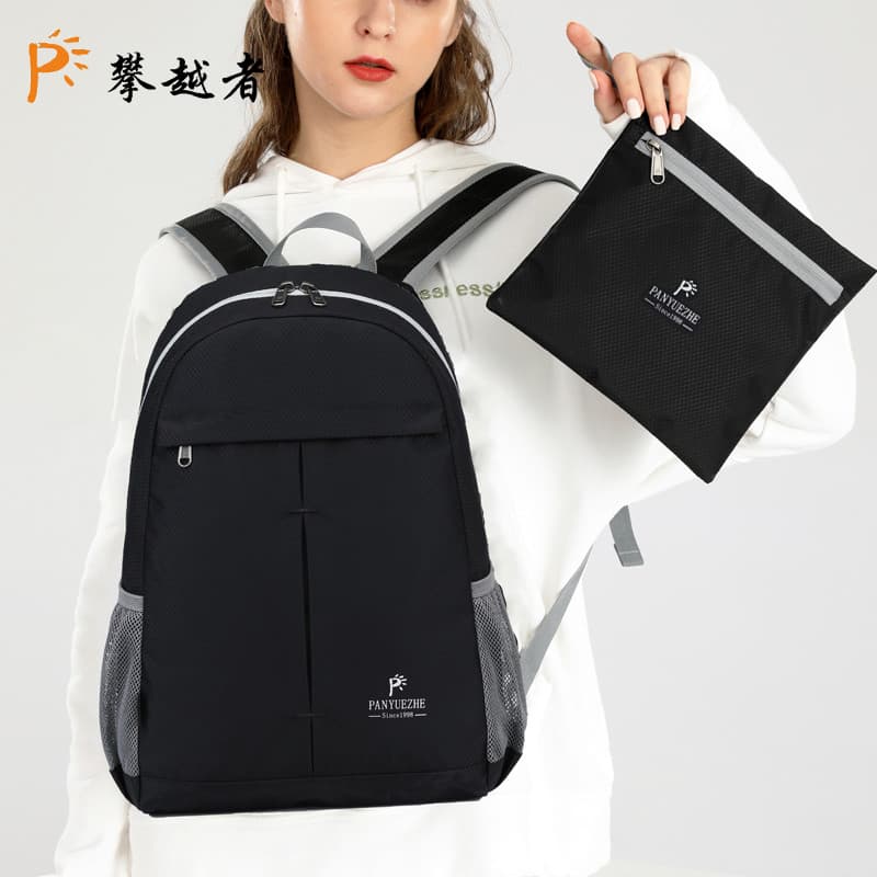 Mochila dobrável feminina Ultra-leve portátil escalada ao ar livre viagem à prova dwaterproof água grande capacidade cam