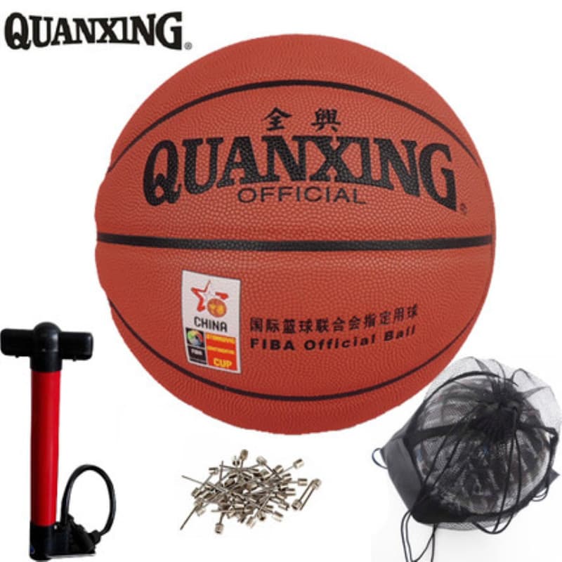 Genuíno Quanxing 237 basquete High-End pu7 adulto basquete treinamento jogo bola antiderrapante resistente ao desgaste a