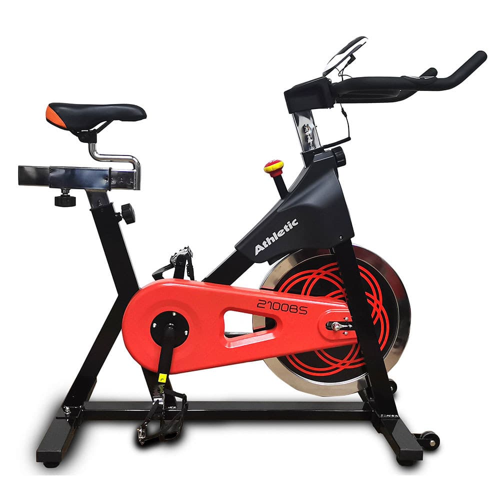 Bicicleta Spinning Athletic Advanced 2100BS: Volante 18kg, 125kg Treino de Alta Intensidade