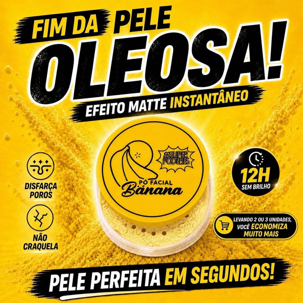 Pó Facial Banana 15g - Super Poderes