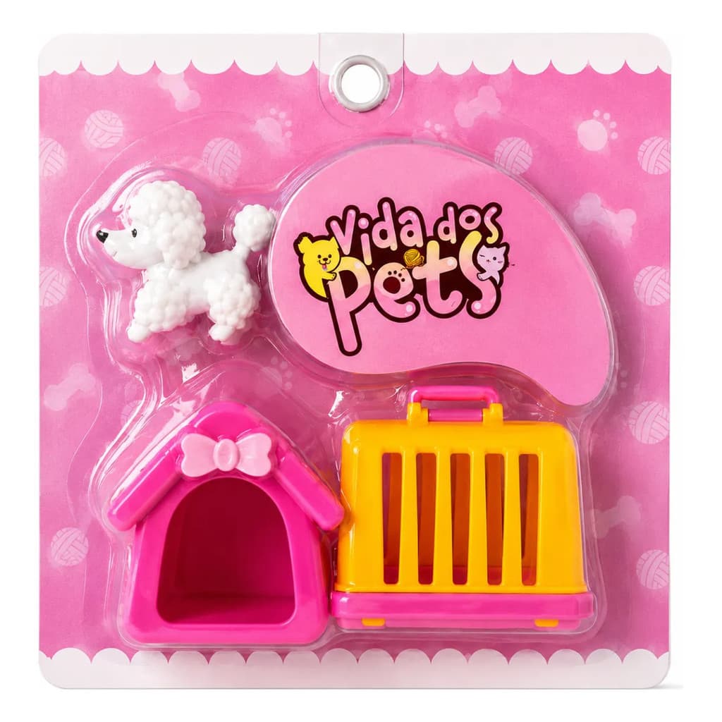 Kit Vida Dos Pets Casinha Cachorrinho Transporte Infantil