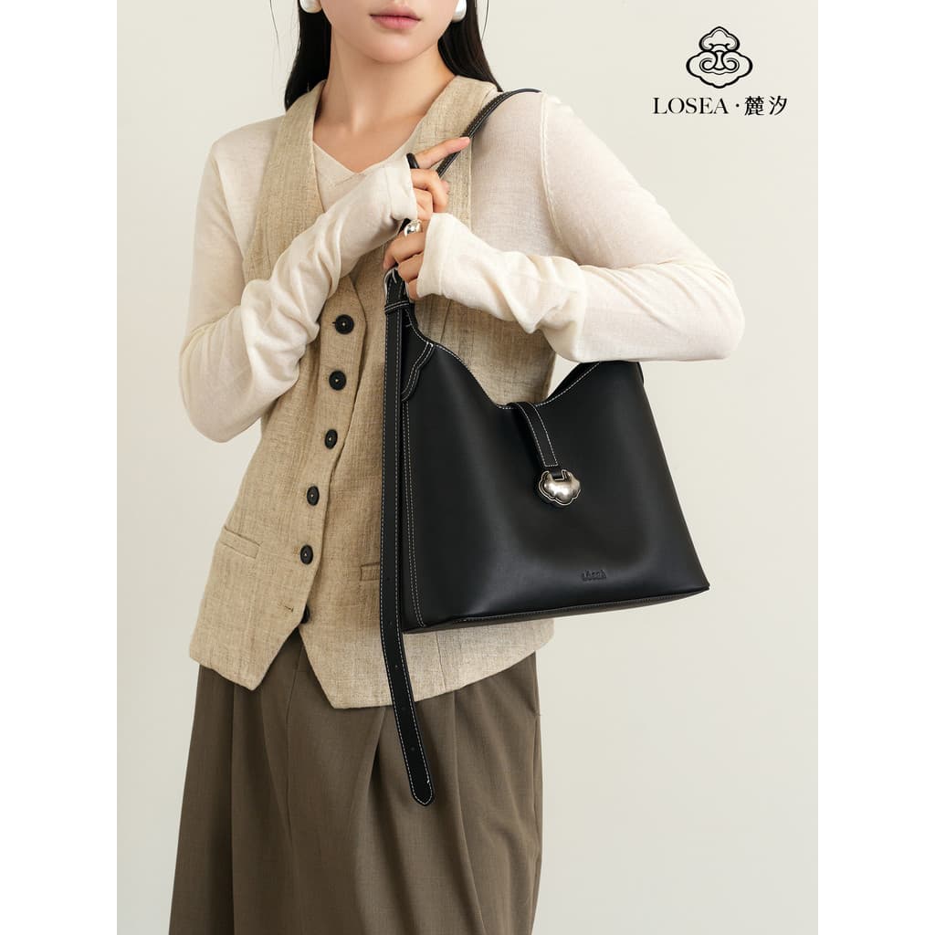 LOSEA LOSEA Original < Ruyi · Jinyi > Ruyi Bucket Bag Mulheres 2026 Novo Estilo Bolsa de Um Ombro nas Axilas
