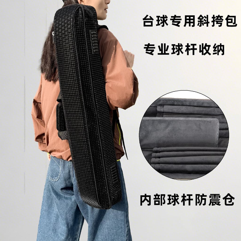 High-End sentido taco de bilhar dedicado saco do mensageiro saco de armazenamento profissional à prova de choque saco de