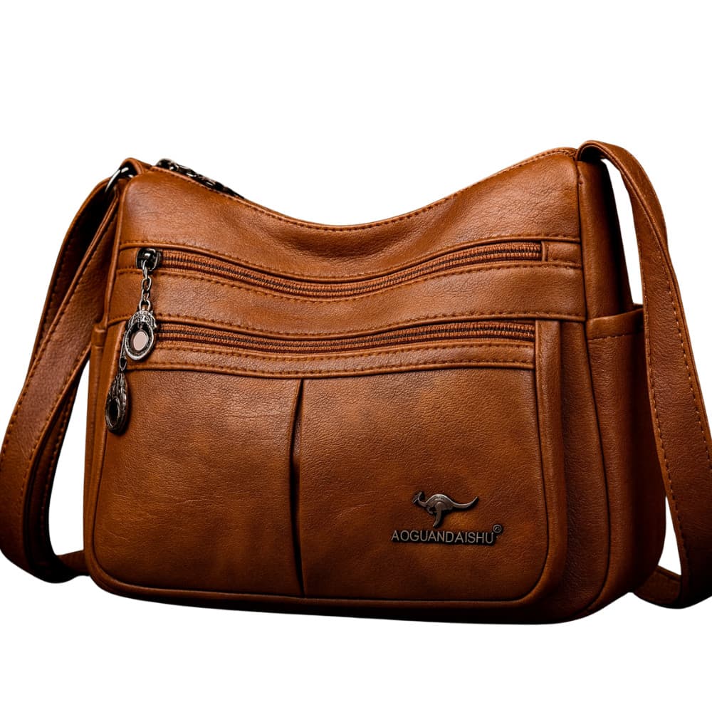 Bolsa Feminina Casual Couro Transversal  Confortável Elegante para Uso Diário