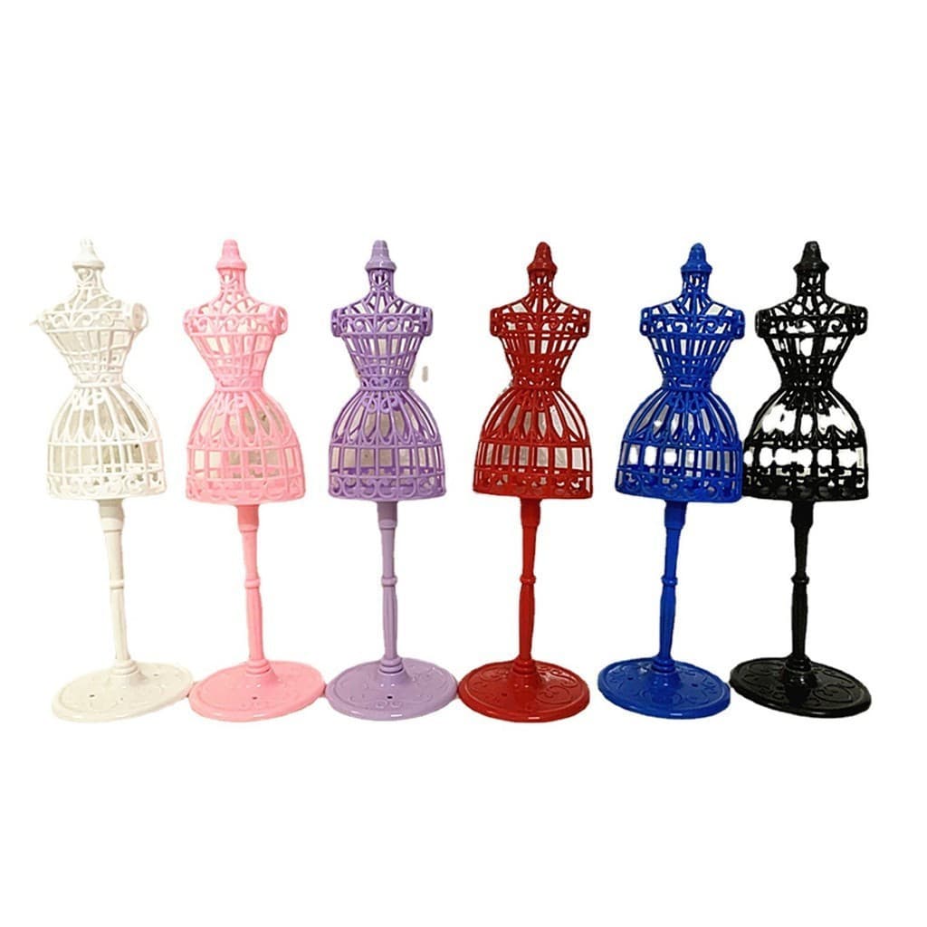 Adequado para suporte de modelo Oco de boneca de 6 pontos de 21 cm, cabide humanóide, modelo de corpo de busto, acessóri