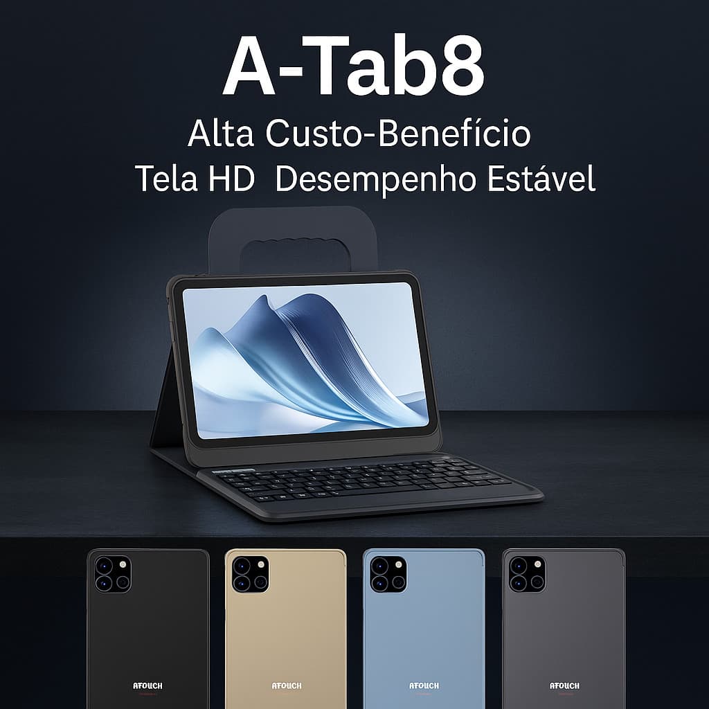 Tablet A-Tab8 10” | Alta Custo-Benefício | Tela HD | Desempenho Estável | Ideal para Estudo e Uso Diário