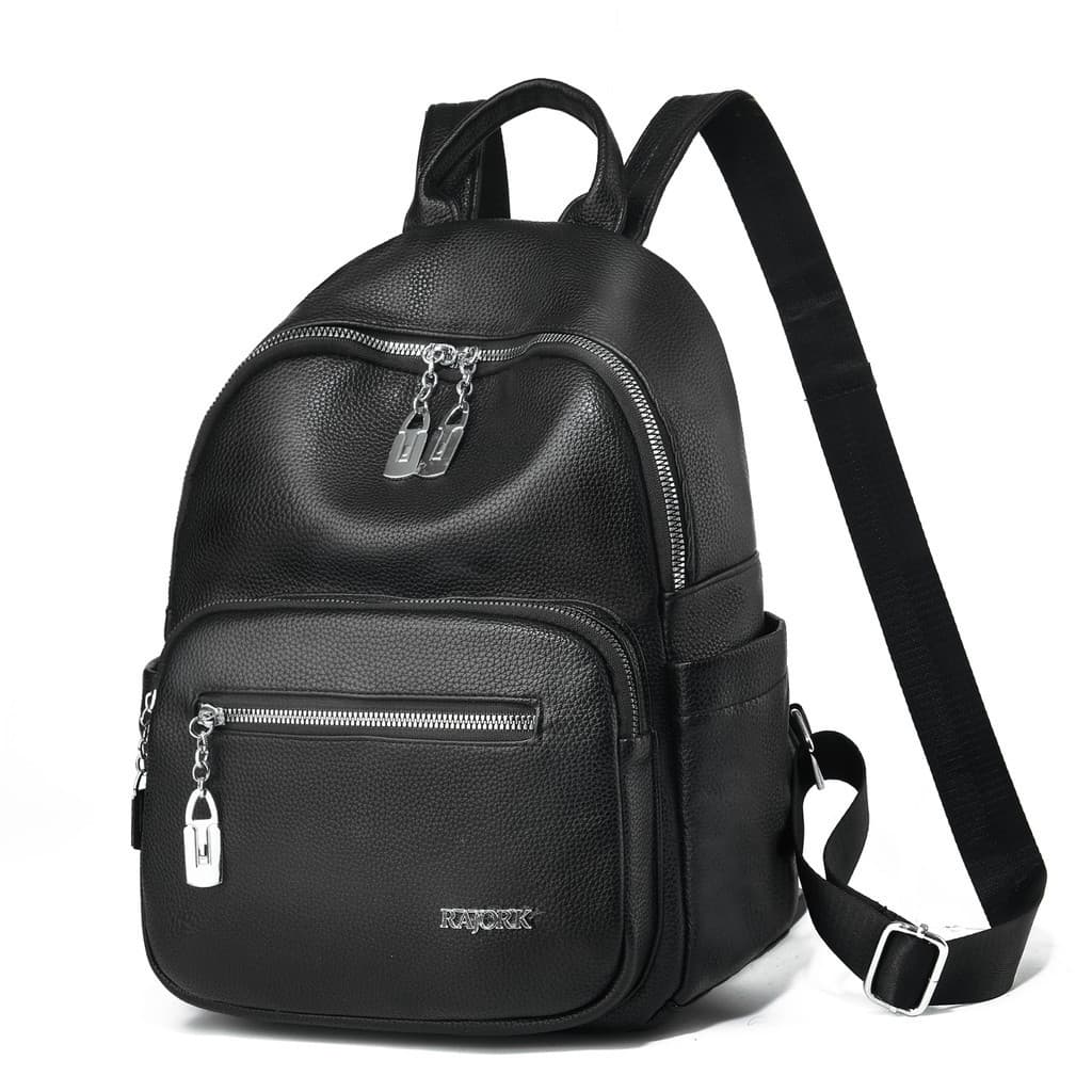 Mochila Multiuso De Couro Macio De Alta Qualidade Viagem Escolar