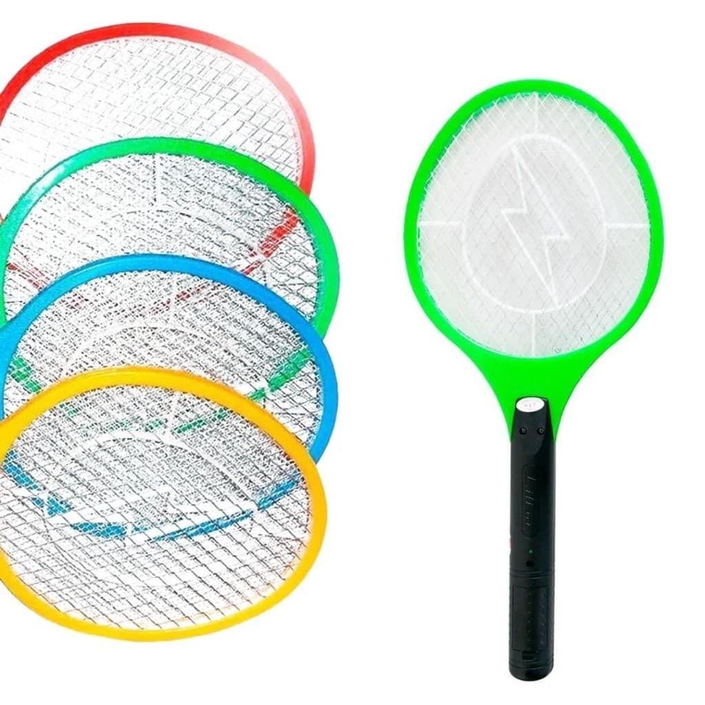 Raquete Elétrica Mata Mosquito Recarregável Bivolt 110v-220v Elimina Insetos