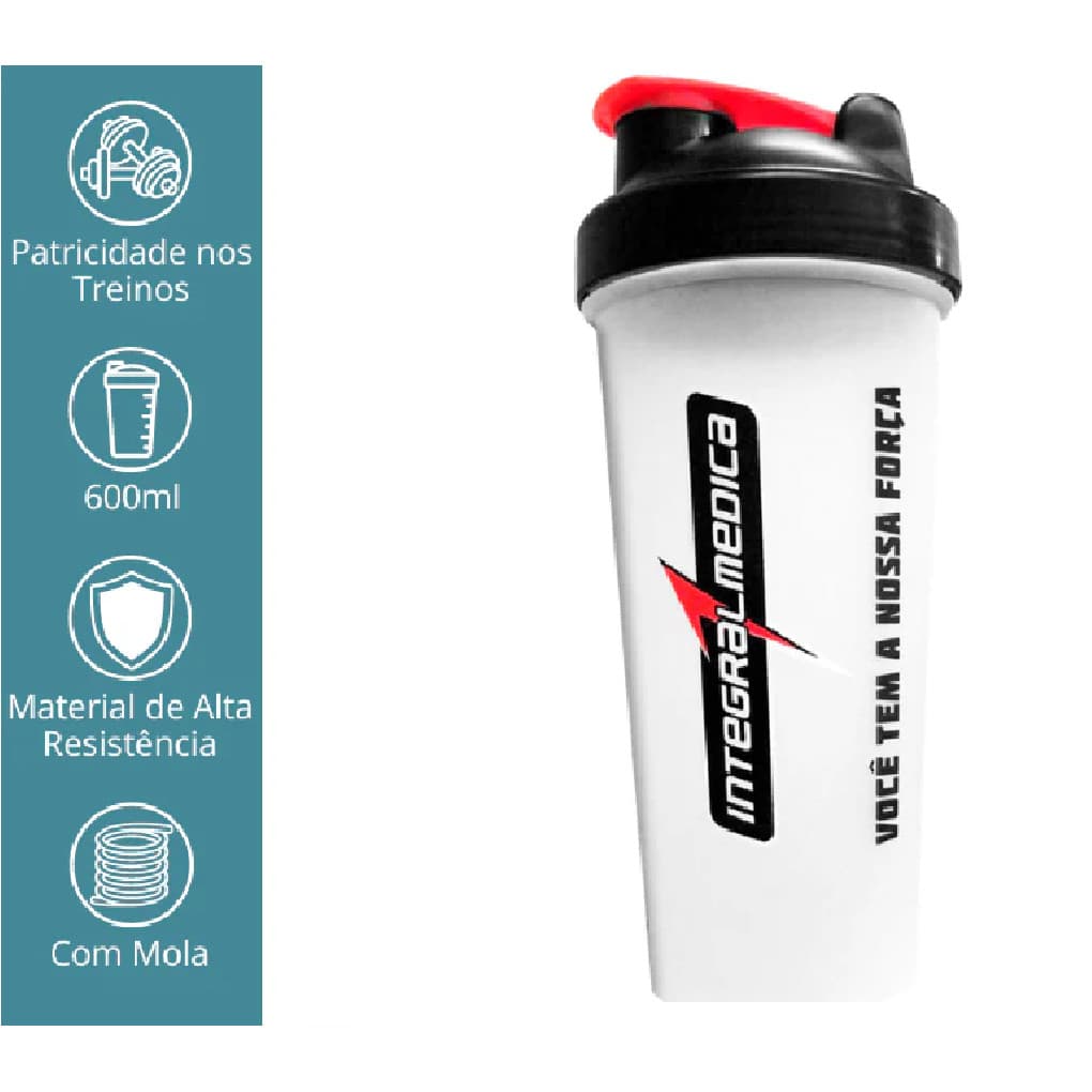Coqueteleira Shaker sem Blender Academia 600ml Integralmédica
