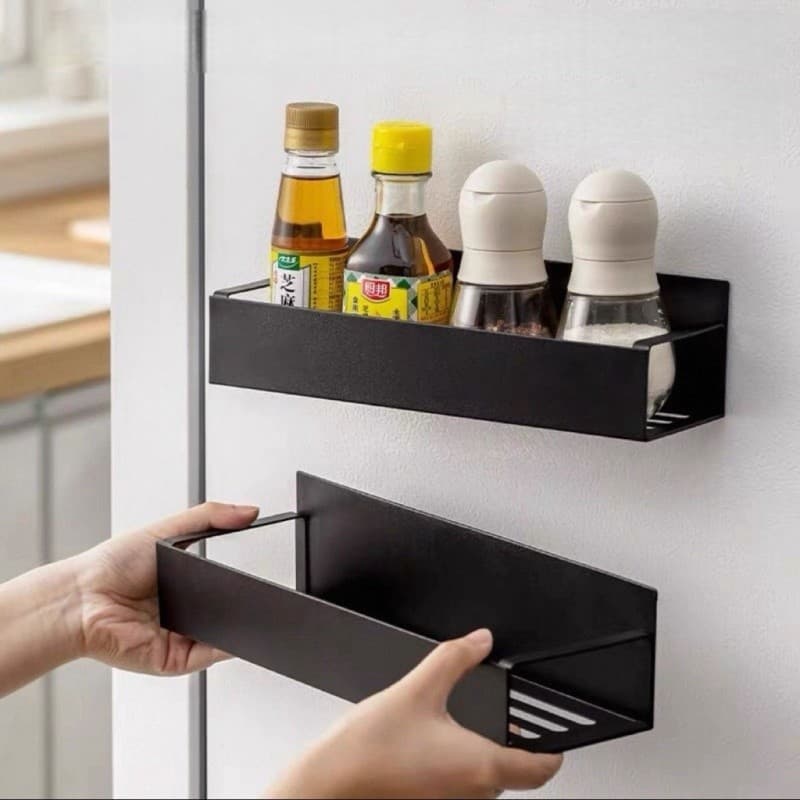 Kit 2 Suportes Magnéticos Para Geladeira Organizador De Cozinha Multiuso
