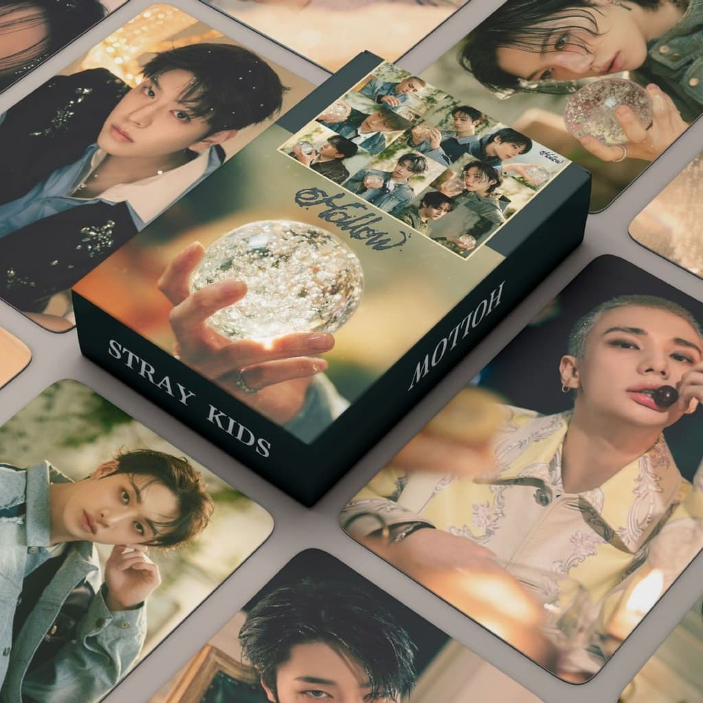 55 Pçs/Set Kpop Idol Stray Kids Álbum Oco Lomo Photocards han Para Coleção De Fãs