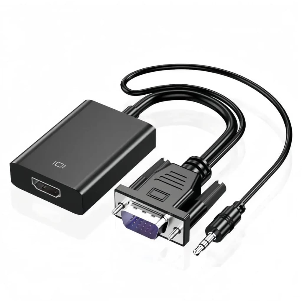 Cabo Conversor VGA Para Hdmi Com Áudio E Vídeo Full Hd PC Notebook Ly Haimei