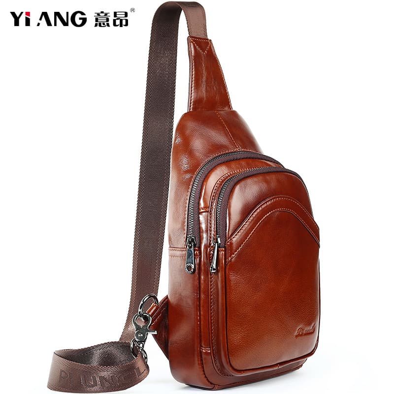 2025 Novo Estilo Bolsa de Peito Masculina Bolsa Mensageiro Moda Outing Leve Bolsa de Ombro Pequena Commuter Mochila Pequ