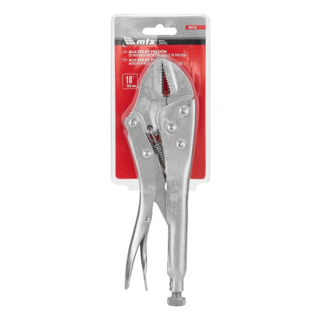 Alicate De Pressão Mordente Reto 10'' 250mm Aço MTX
