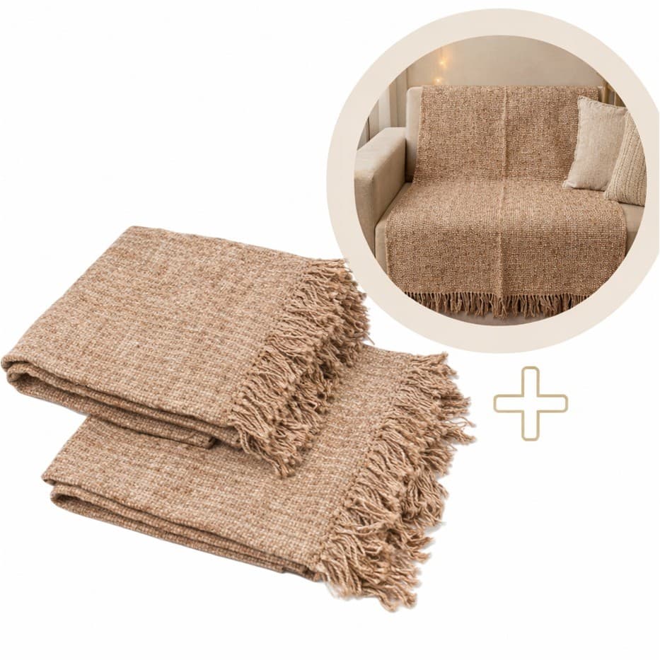Kit 2 Manta Para Sofá Cama Gigante Grande Decorativa Protetora 2.10x1.20 Luxo