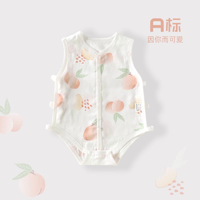 Bebê bebê Pipa bebê macacão verão fino bambu algodão gaze roupas do bebê sem mangas colete macacão do bebê