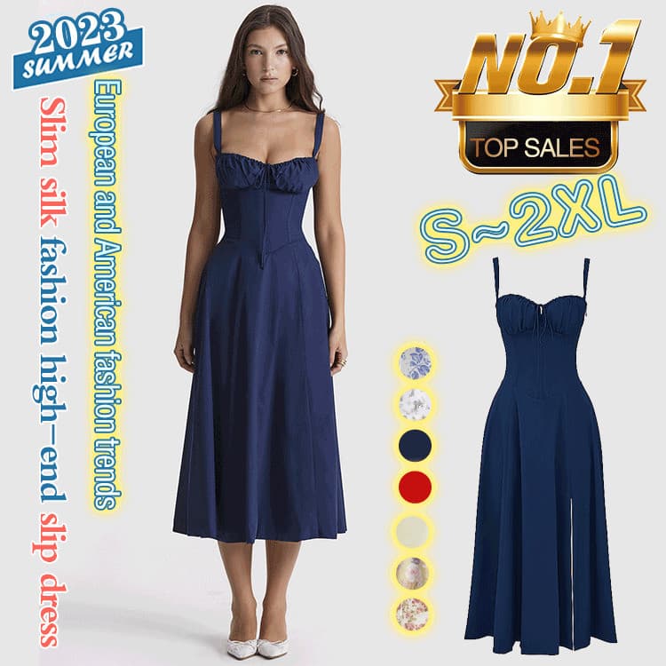 Vestido slip feminino Pure Style HighEnd para o verão.