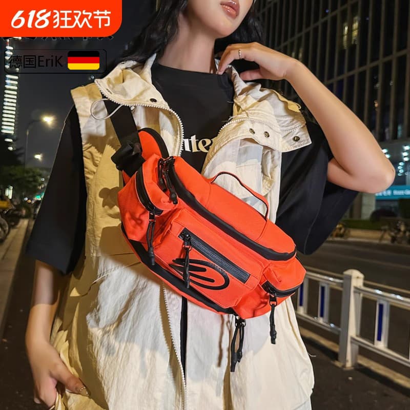 Bolsa de cintura para motocicleta alemã, bolsa de ciclismo masculina com ferramentas, bolsa de peito funcional, leve, à